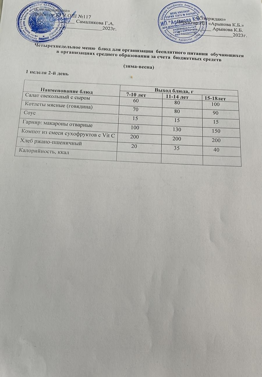 1 неделя 2-й день