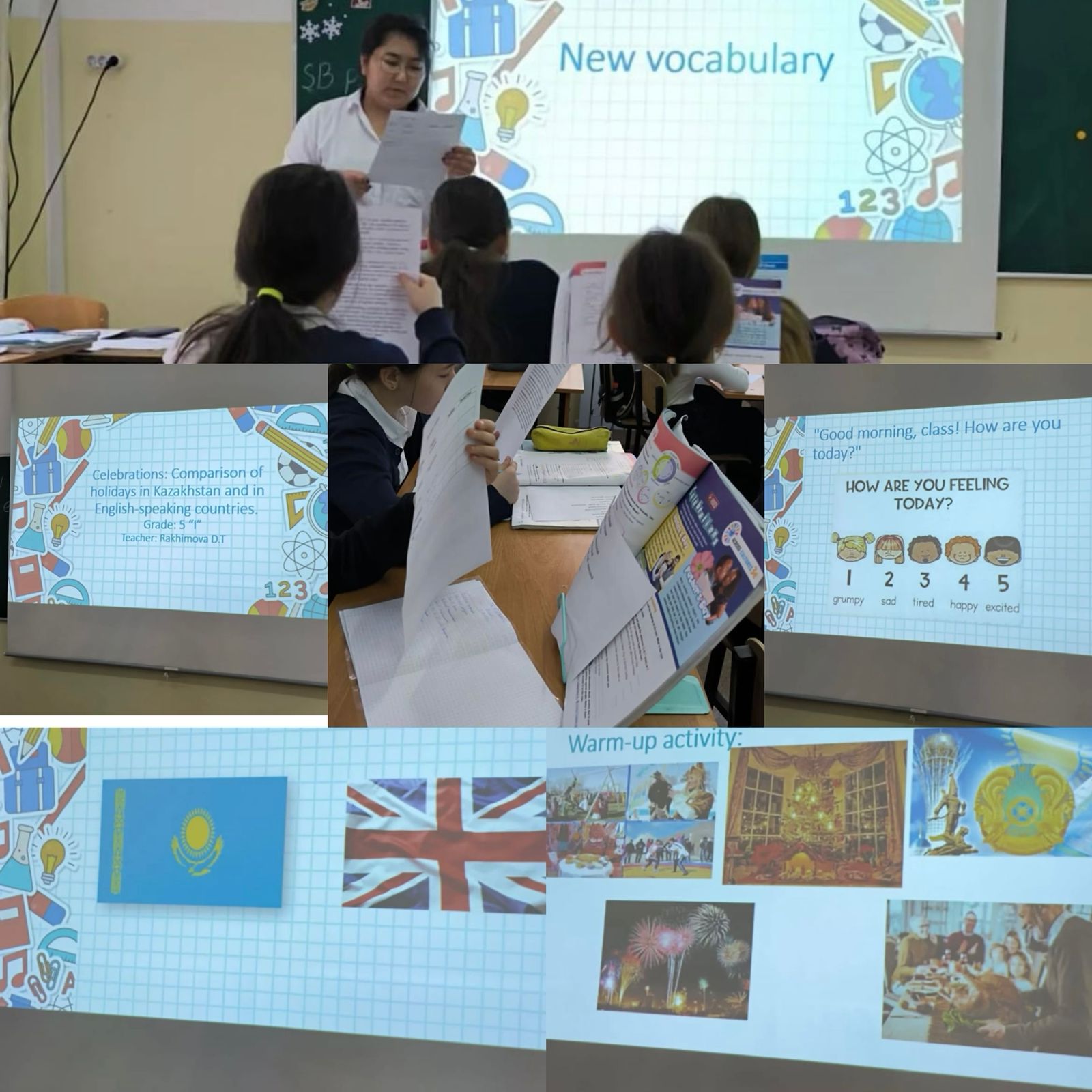 2024 жылдың 19 қарашасында 5"И" сыныбында "Celebrations" тақырыбында ашық сабақ өткізілді. Сабақ заманауи технологияларды, соның ішінде жасанды интелл