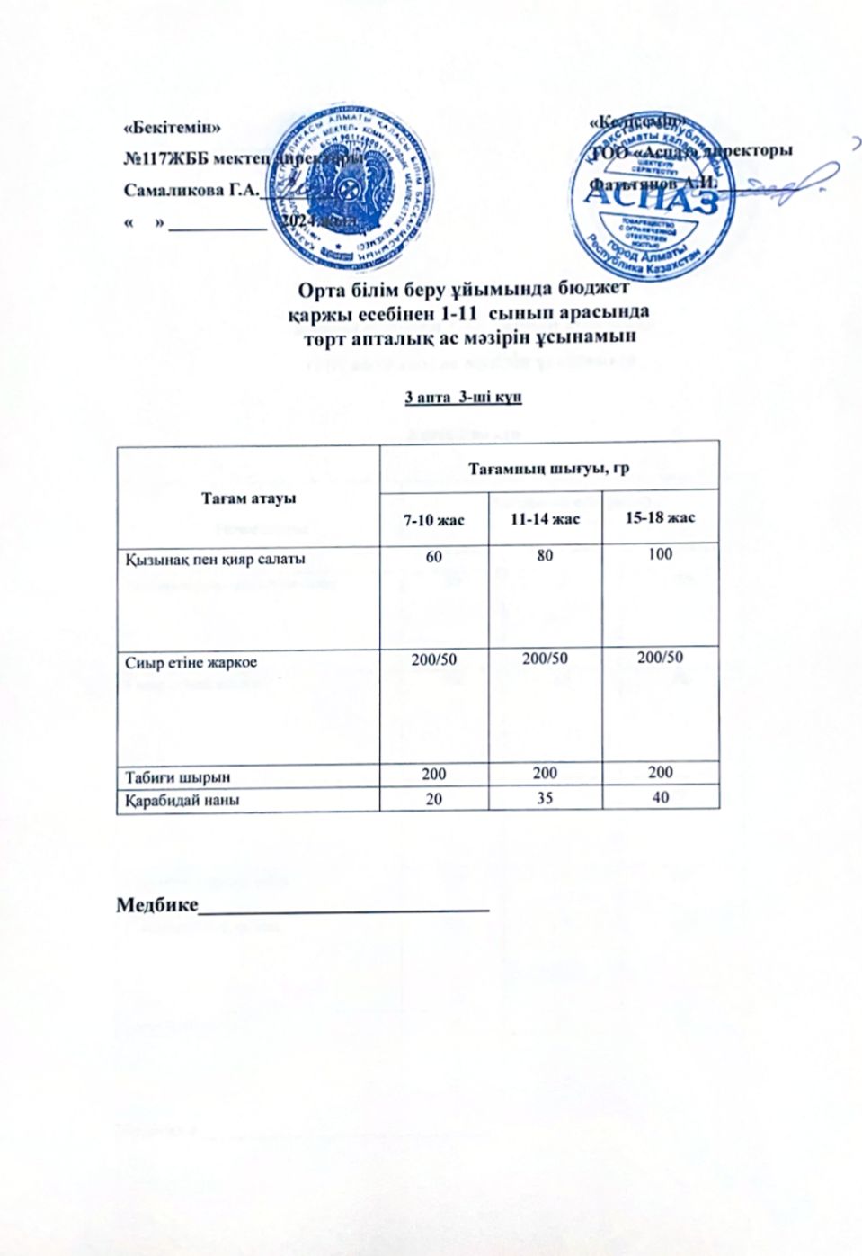 3-ші апта 3-ші күн