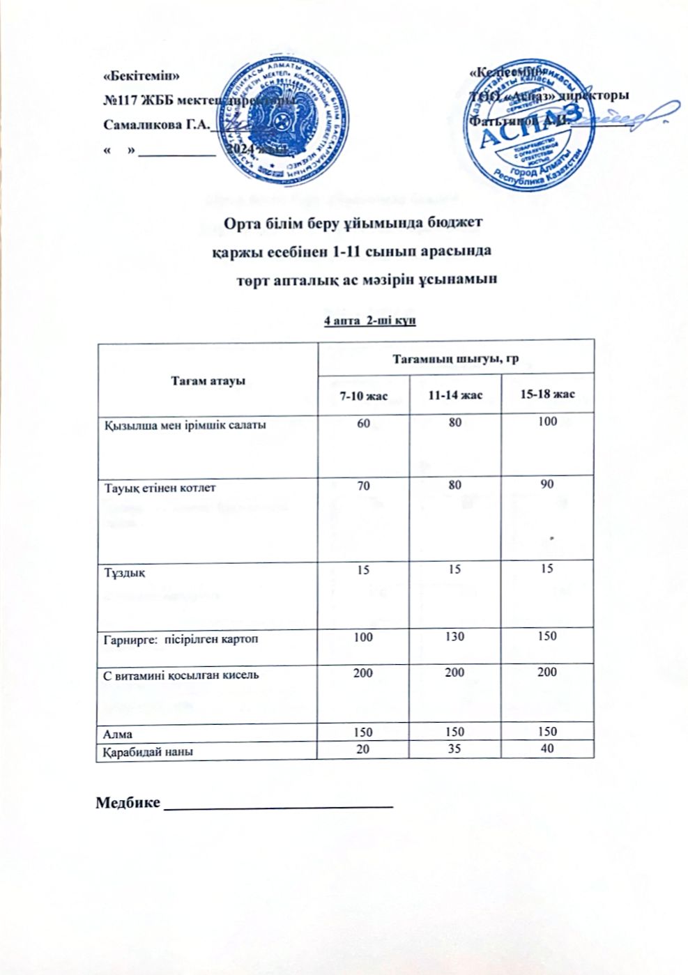 4 апта 2-ші күн