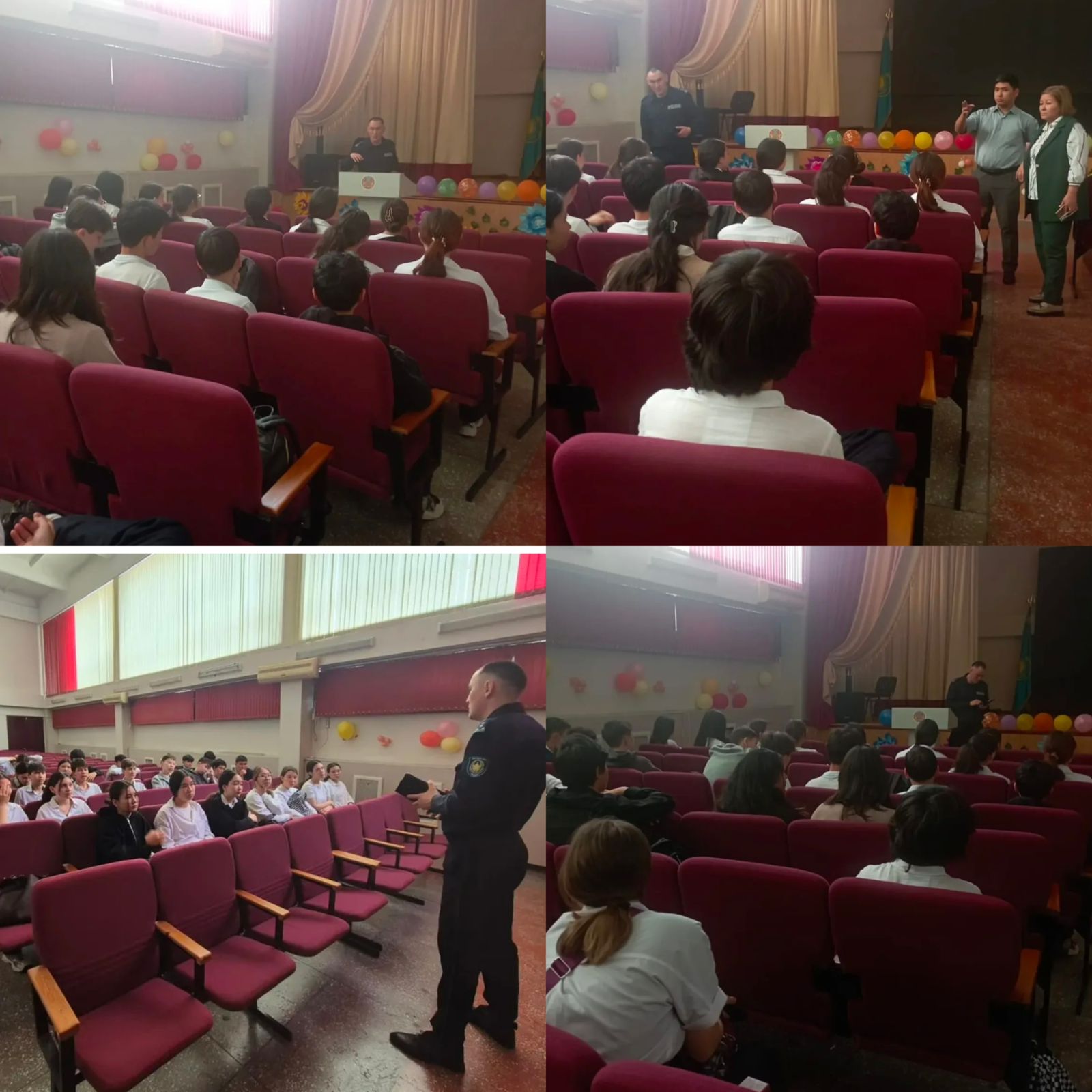 117 ЖББМ -нде 8-сынып оқушыларымен Әуезов ауданы ЮПБ полициясы, аға инспекторы полиция капитаны – Азимбаев Ш.Э. -пен профилактикалық әңгіме өткізілді.